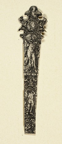 Ornamental Design for Knife Handle with Fire, from The Four Elements by Johann Theodor de Bry