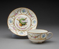 Cup and Saucer by Nyon Porcelain Factory