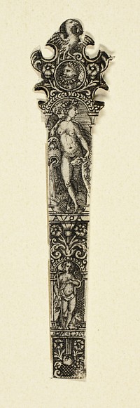 Ornamental Design for Knife Handle with Water, from The Four Elements by Johann Theodor de Bry