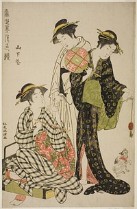 Flowers of Yamashita (Yamashita hana), from the series "Contest of Contemporary Beauties (Tosei bijin iro kurabe)" by Kitao Masanobu