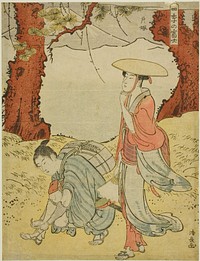 Totsuka, from the series "Mount Fuji in the Four Seasons (Shiki no Fuji)" by Torii Kiyonaga