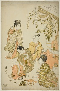 The Doll Festival, from the series "Precious Children's Games of the Five Festivals (Kodakara gosetsu asobi)" by Torii Kiyonaga