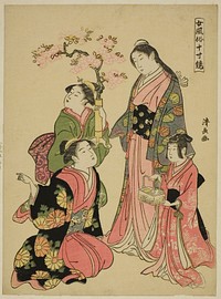 A Noble Young Lady, from the series "A Mirror of Feminine Manners (Onna fuzoku masu kagami)" by Torii Kiyonaga