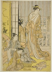 Snowy Morning in the Pleasure Quarters (Seiro yuki no ashita) by Torii Kiyonaga