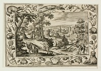 The Sending Out of the Apostles, from Landscapes with Old and New Testament Scenes and Hunting Scenes by Adriaen Collaert, II