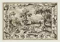 Hare Hunt, from Landscapes with Old and New Testament Scenes and Hunting Scenes by Adriaen Collaert, II