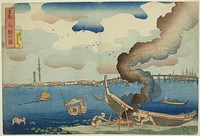 View of Mitsumata in the Eastern Capital (Toto Mitsumata no zu), from the series "Views of the Eastern Capital (Toto no zu)" by Utagawa Kuniyoshi