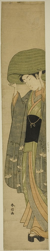 The Basket Hat by Suzuki Harunobu