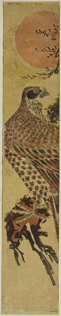 Falcon at Sunrise by Isoda Koryusai