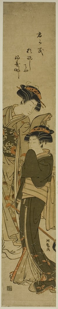 Two Courtesans by Isoda Koryusai