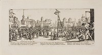 The Strappado, plate ten from The Miseries of War by Jacques Callot