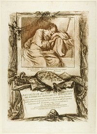 Title Page: Collection of several drawings engraved after Barbieri da Cento (known as Guercino) engraved on copper and presented to Thomas Jenkins, painter and member of the Academy of St. Luke, out of respect and friendship from his fellow member, the architect Gio. Battista Piranesi by Giovanni Battista Piranesi