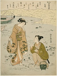 The Third Month (Sangatsu), from the series "Popular Versions of Immortal Poets in Four Seasons (Fuzoku shiki kasen)" by Suzuki Harunobu