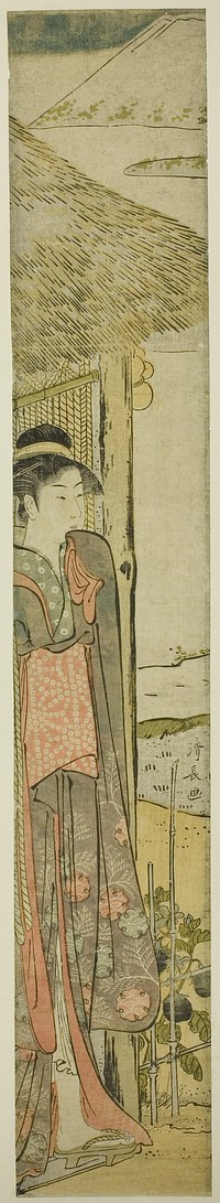 Young Woman with Symbols of the First Dream of the New Year by Torii Kiyonaga