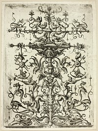 Ornament with Arabesques by Daniel Hopfer, I