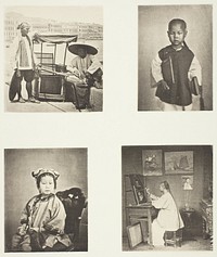 A Hong-Kong Sedan Chair; A Chineses School-Boy; A Chinese Girl; A Hong-Kong Artist by John Thomson