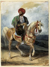 The Turkish Rider by Eugène Delacroix