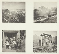 Part of Foochow Foreign Settlement; Terracing Hills; Foochow Field Women; A Memorial Arch by John Thomson