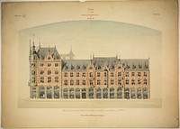 Rathskeller Neubau, Halle (Saale), Saxony-Anhalt, Germany, Elevation by Peter Joseph Weber (Architect)