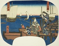 Returning Sails at Tsukuda (Tsukuda no kihan), from the series "Eight Views of Edo (Edo hakkei)" by Utagawa Hiroshige