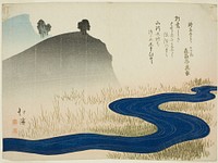 A Mountainous Landscape with a Stream by Totoya Hokkei