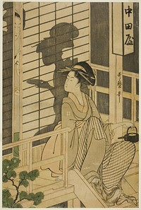 The Nakadaya teahouse by Kitagawa Utamaro