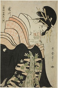 Takigawa, from the series "Array of Supreme Beauties of the Present Day (Toji zensei bijin zoroe)" by Kitagawa Utamaro