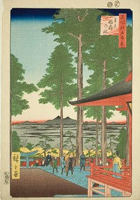 Oji Inari Shrine (Oji Inari no yashiro), from the series “One Hundred Famous Views of Edo (Meisho Edo hyakkei)” by Utagawa Hiroshige