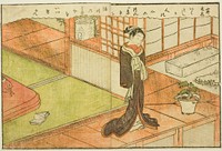 Double-page Illustration from Vol. 2 of "Picture Book of Spring Brocades (Ehon haru no nishiki)" by Suzuki Harunobu