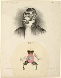 DUP..., plate 171 from Célébrités de la Caricature by Honoré-Victorin Daumier