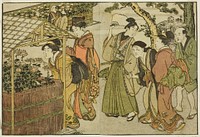 Display of Chrysanthemums, from the illustrated book "Picture Book: Flowers of the Four Seasons (Ehon shiki no hana)," vol. 2 by Kitagawa Utamaro