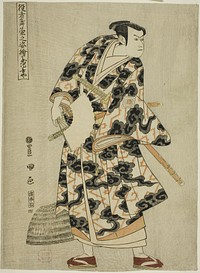 Tachibanaya: Ichikawa Yaozo III as Fuwa Banzaemon, from the series "Portraits of Actors on Stage (Yakusha butai no sugata-e)" by Utagawa Toyokuni I