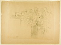 The Arton Trial (first plate) by Henri de Toulouse-Lautrec