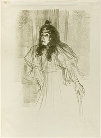 Miss May Belfort with Long Hair by Henri de Toulouse-Lautrec