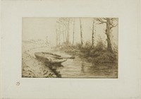 The Canal: Morning by Alphonse Legros