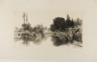 Shere Mill Pond, No. II (large plate) by Francis Seymour Haden