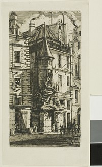 House with a Turret, rue de la Tixéranderie, Paris by Charles Meryon