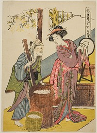 Act Six: Yoichibei's House from the play Chushingura (Treasury of Loyal Retainers) by Katsukawa Shunsho