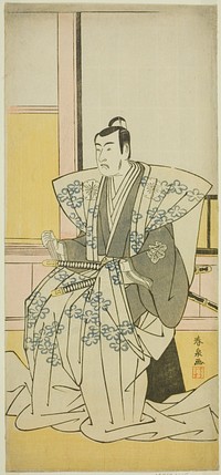 The Actor Matsumoto Koshiro IV as Hatakeyama Shigetada in the Play Edo no Fuji Wakayagi Soga, Performed at the Nakamura Theater in the First Month, 1789 by Katsukawa Shunsen