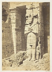 Osiride Pillars at Medinet-Haboo by Francis Frith