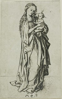Small Standing Madonna and Child by Martin Schongauer
