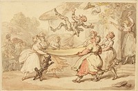 The Doctor's Punishment Put in Execution to the Small Entertainment of the Whole Village by Thomas Rowlandson
