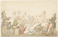 Lay Figure at Somerset House by Thomas Rowlandson