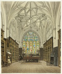 Library of Winchester College by William Bennett