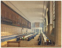 Hall of Christ's Hospital by Augustus Charles Pugin