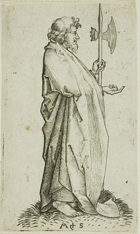 St. Matthias, from Apostles by Martin Schongauer