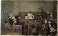 Trial of Pierrot by Jehan Georges Vibert