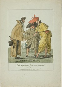 Plate Two from The Supreme Current Fashion by Pierre Nolasque Bergeret