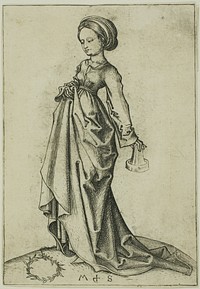 The Second Foolish Virgin by Martin Schongauer