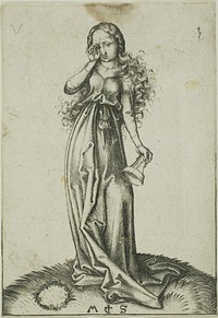 The Third Foolish Virgin by Martin Schongauer